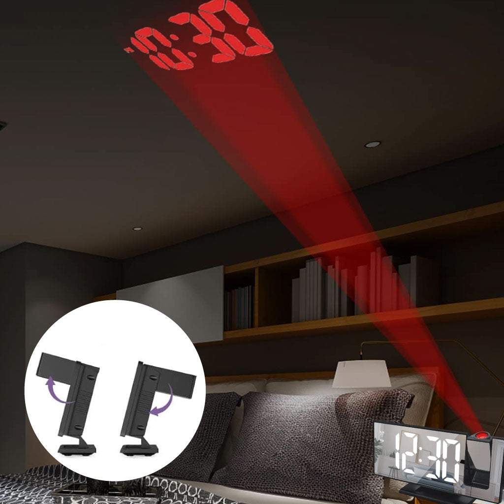 Réveil Numérique Intelligent avec Projection LED – Alliez technologie et confort au quotidien