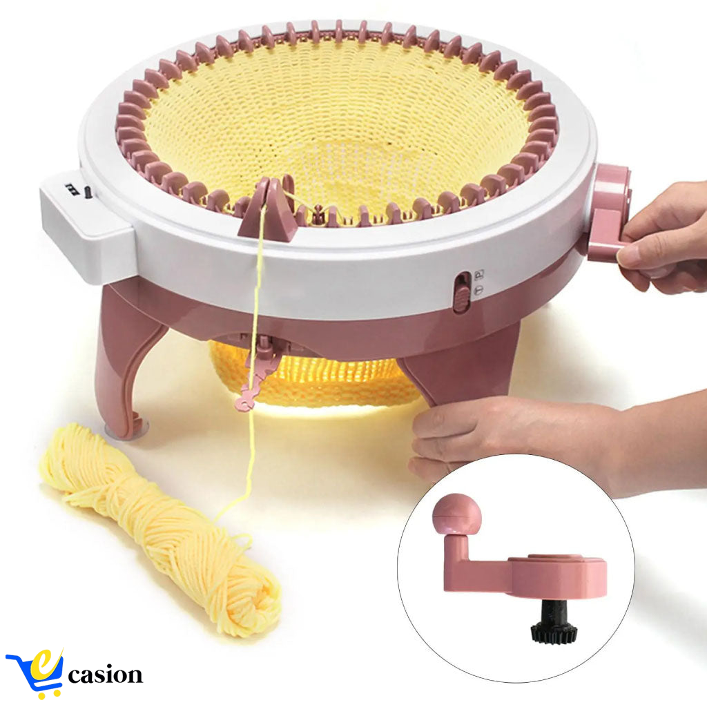 Machine à Tricoter Mini – Un Kit Éducatif et Créatif pour Réaliser Écharpes, Chapeaux et Pulls