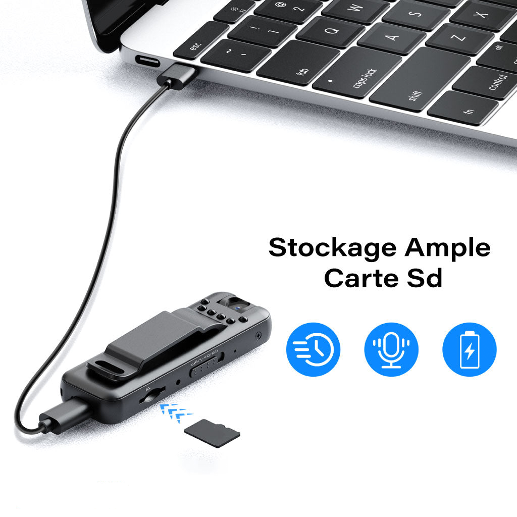 Mini Caméscope Portable HD 1080P – Discret, Léger et Performant
