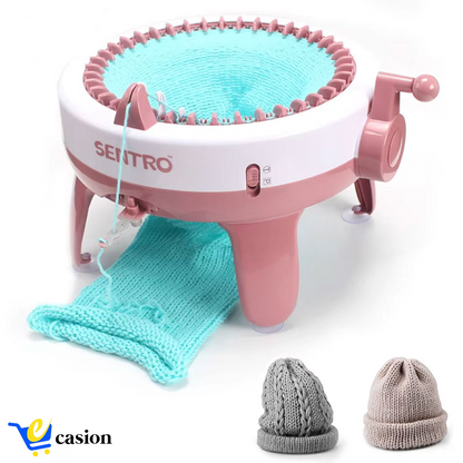 Machine à Tricoter Mini – Un Kit Éducatif et Créatif pour Réaliser Écharpes, Chapeaux et Pulls