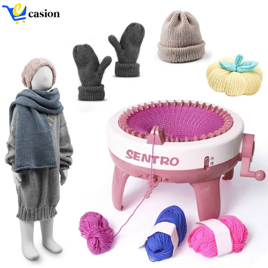 Machine à Tricoter Mini – Un Kit Éducatif et Créatif pour Réaliser Écharpes, Chapeaux et Pulls