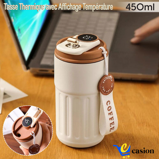 Tasse Isotherme Intelligente avec Affichage LED – Élégance et Technologie au Quotidien